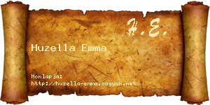 Huzella Emma névjegykártya